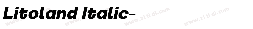 Litoland Italic字体转换 Litoland Italic字体转换